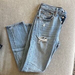 Levi's Light Blue Straight Leg Jeans